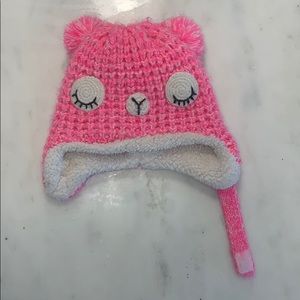Pink infant 👶🏻 winter animal hat